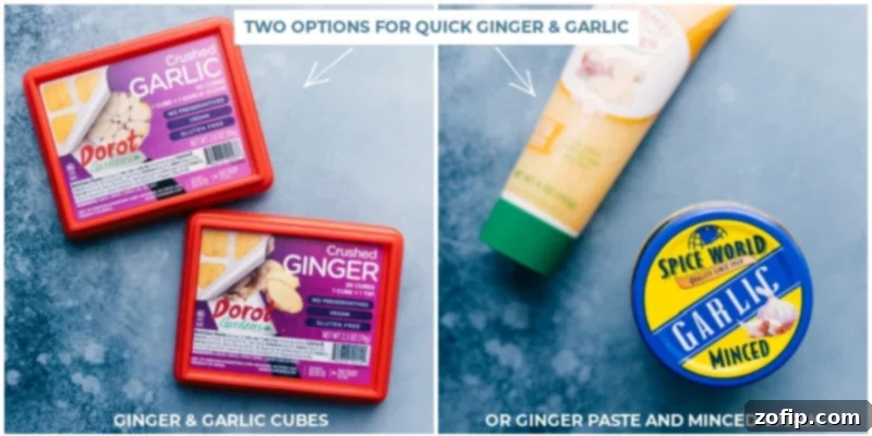 Fresh garlic and ginger, key aromatic ingredients for a flavorful curry