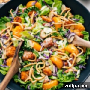 Applebee's Chicken Salad in a bowl all tossed together and ready to be served.