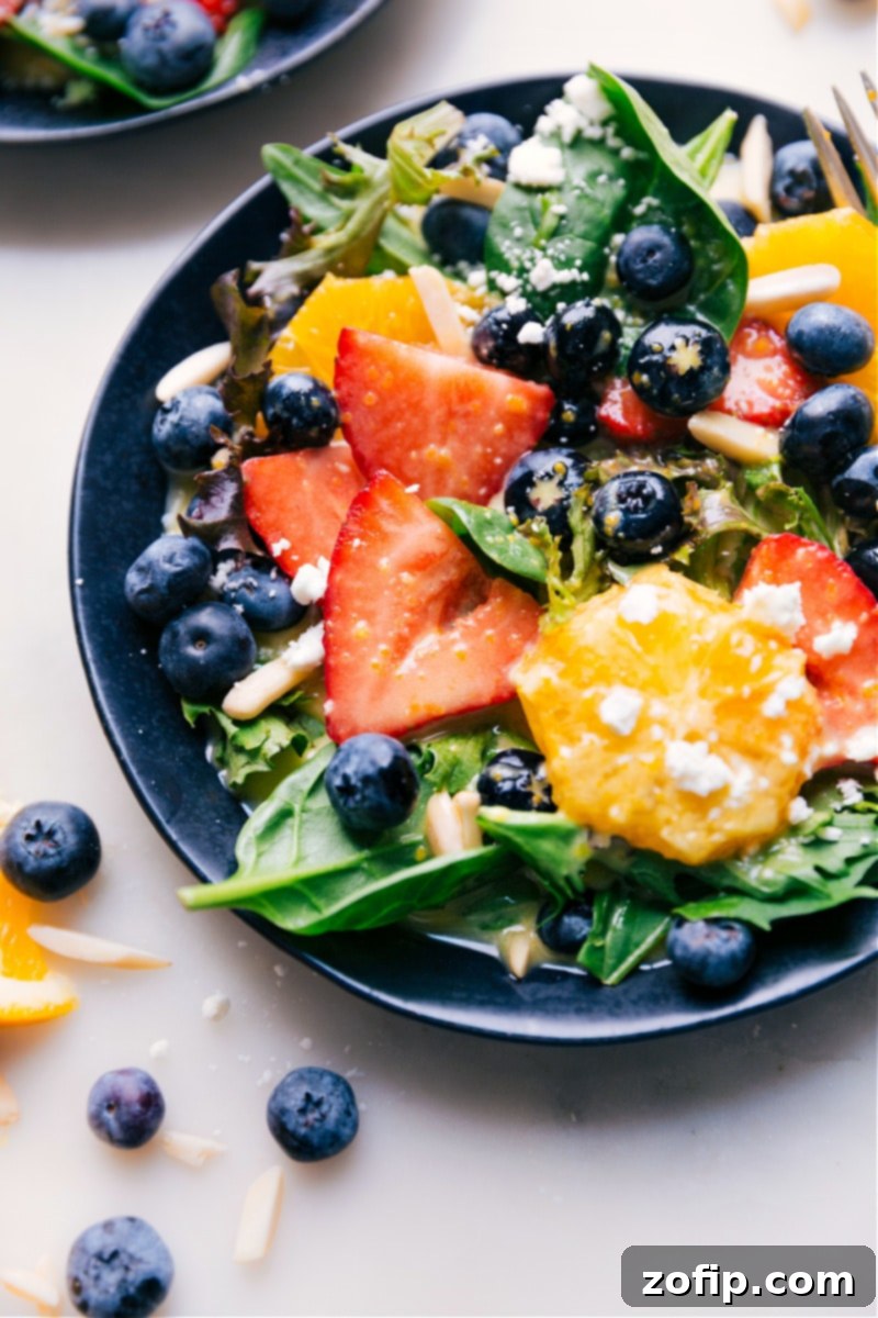 Fresh Salad Dressed with Tangy Citrus Vinaigrette image of a salad with Citrus Vinaigrette