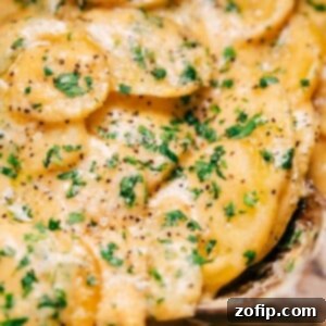 Crockpot Au Gratin Potatoes recipe card image
