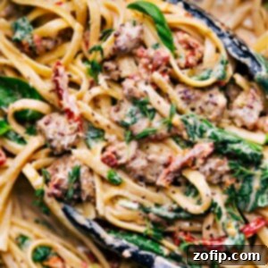 Creamy Italian Sausage Pasta dish