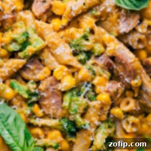 A visually appealing image of the Healthy Pasta Bake, showcasing its appetizing texture and vibrant colors.