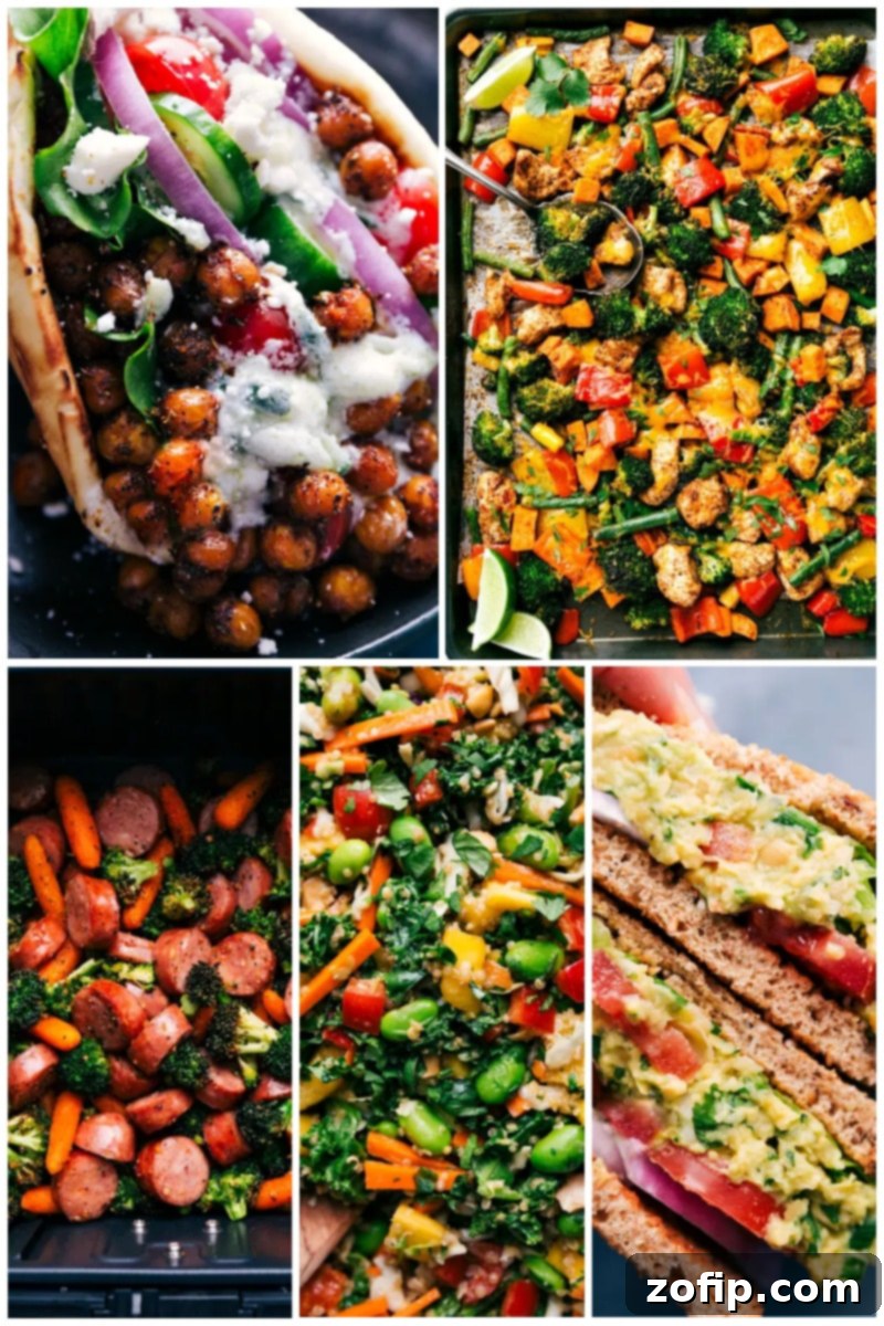 Explore 30 delicious healthy dinner recipes for two, compiled to save you time on meal planning. Quick, easy, and simple for family-friendly, kid-friendly, clean eating, whole food diets. Images of quick, perfectly portioned dishes for two people, highlighting convenience and freshness.