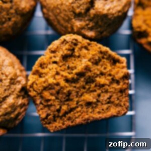 Guilt-Free Carrot Muffins 4 Close-up of baked Healthy Carrot Muffins