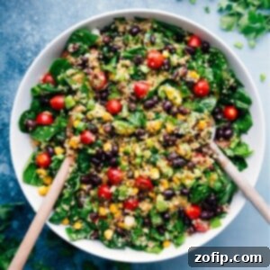 Delicious and healthy Quinoa and Veggie Salad with a honey-lime dressing.