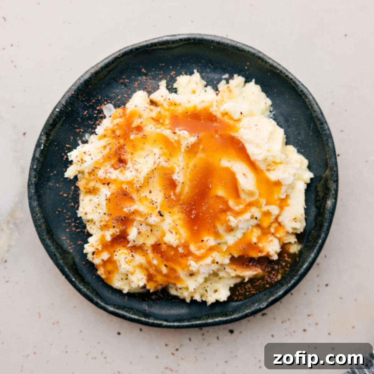 April fools food prank: mashed potatoes.