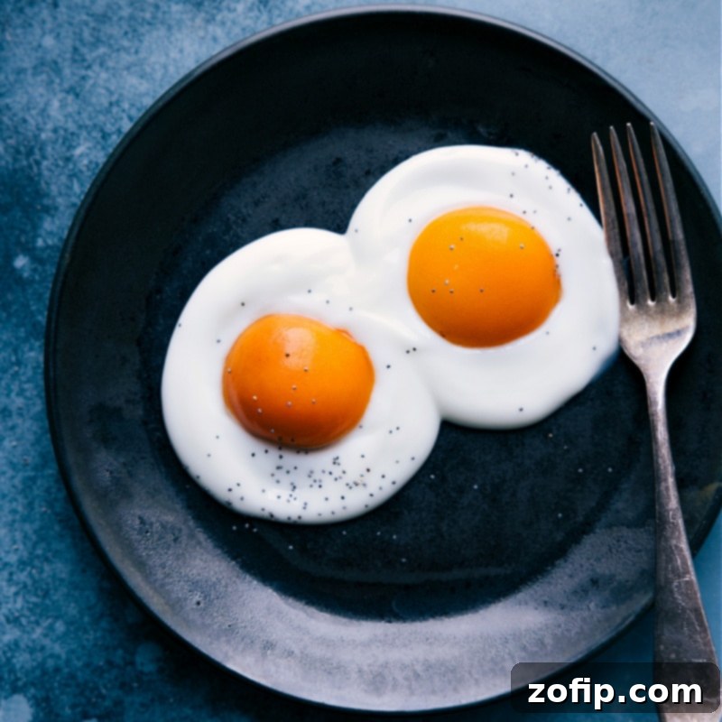 Fried Eggs Made With Apricots And Yogurt