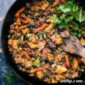Sausage and Veggie Skillet recipe image