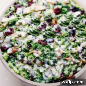Lemon Poppy Seed Broccoli Salad in a bowl.