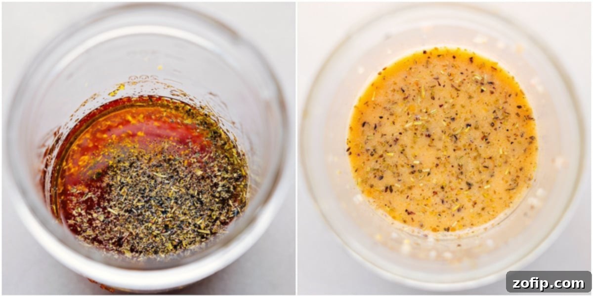 Making the zesty lemon vinaigrette for the cucumber feta salad recipe.