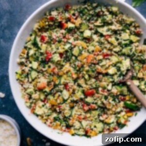 A close-up of the delicious Bulgur Salad, showcasing its vibrant ingredients and inviting textures.