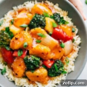 Tangy Glazed Chicken 2 Close-up of baked sweet and sour chicken