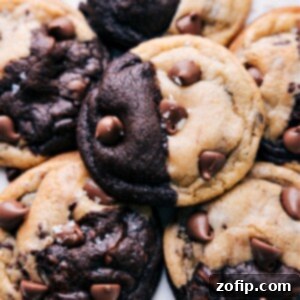 A freshly baked Brookie, showcasing the perfect blend of brownie and chocolate chip cookie.