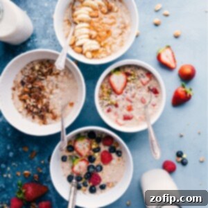 Delicious Microwave Oatmeal in a bowl