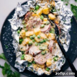 Creamy Sausage and Potato Foil Packs