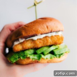 Close-up view of the ultimate crispy fish sandwich recipe
