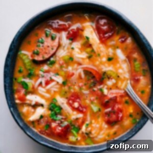 Instant Pot Chicken, Sausage, and Rice in a bowl, ready to be served.