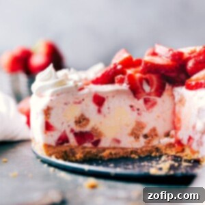 Frozen Strawberry Cheesecake Cake 2 Small image of the Strawberry Cheesecake Ice Cream Cake