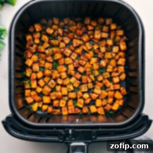 Crispy Air Fryer Home Fries 3 Air Fryer Breakfast Potatoes freshly made.