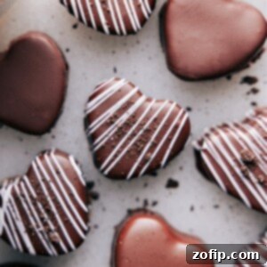 Heart Oreo Truffles ready to be enjoyed.