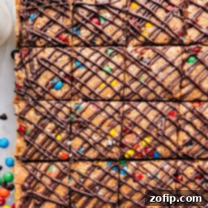 Energy Bars Recipe freshly cut into squares.