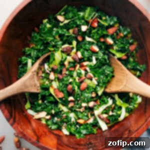 A beautifully presented Chick-fil-A Kale Crunch Salad copycat in a serving bowl, ready to be enjoyed.