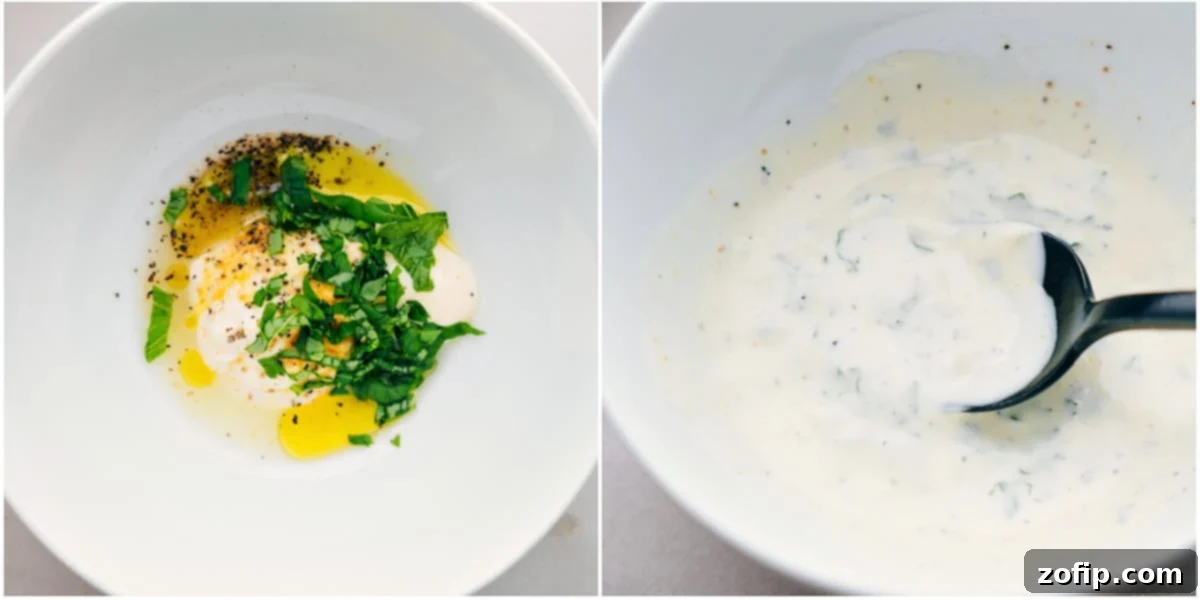 The simple spread mixture being mixed together in a bowl.