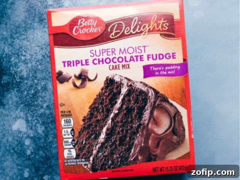 Ultimate Homemade Oreos 4 Box of Betty Crocker Super Moist Triple Chocolate Fudge Cake Mix, a key shortcut ingredient for Homemade Oreos