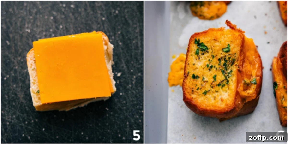 Add cheese between the roll layers and bake until perfectly crispy.