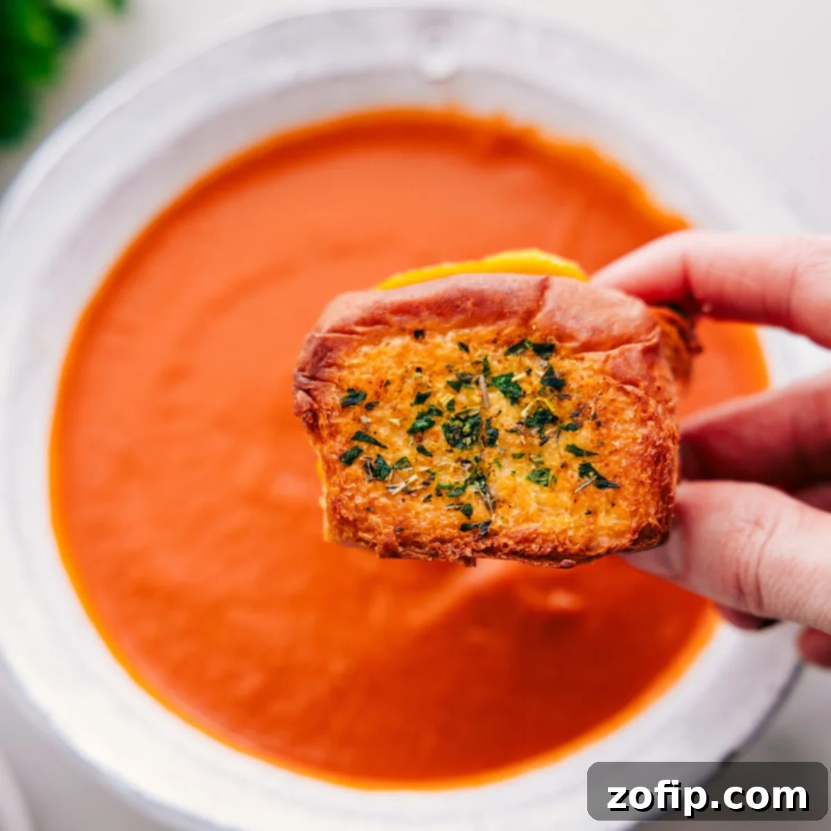 Mini grilled cheese, ready to be dipped into tomato soup—the ultimate soup dipper!