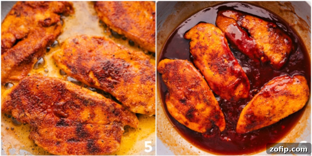 Cook the dish in a skillet to perfection.