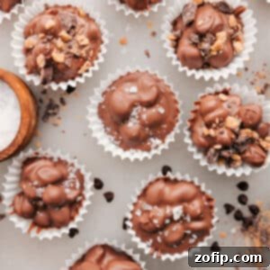 Slow Cooker Sweets 2 Finished Crockpot Candy clusters ready for serving, showcasing the perfect homemade look.