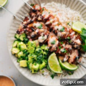 Bang Bang Chicken Skewers