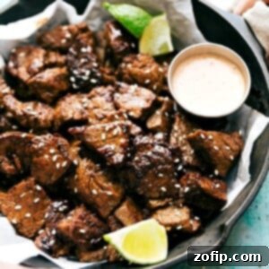 Sticky Asian Steak Bites 2 Delicious Easy Asian Steak Bites with Dipping Sauce