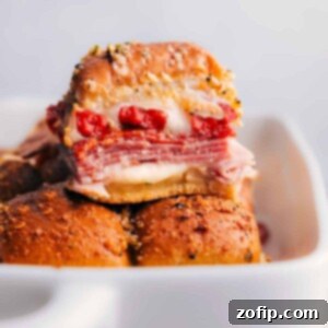 Italian Sliders fresh out of the oven.