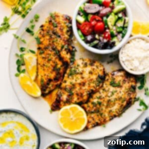 A vibrant Greek Chicken Marinade dish.