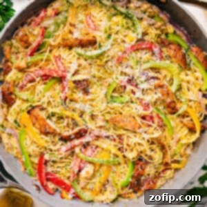 Golden Garlic Chicken Skillet 3 Delicious Chicken Scampi with lemon cream sauce and vegetables