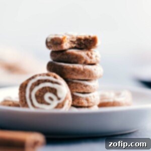 Protein breakfast cookies plated and ready to be enjoyed, with a white chocolate swirl.