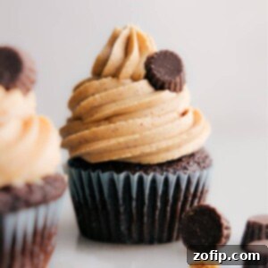 Delicious Peanut Butter Frosting ready to be served.