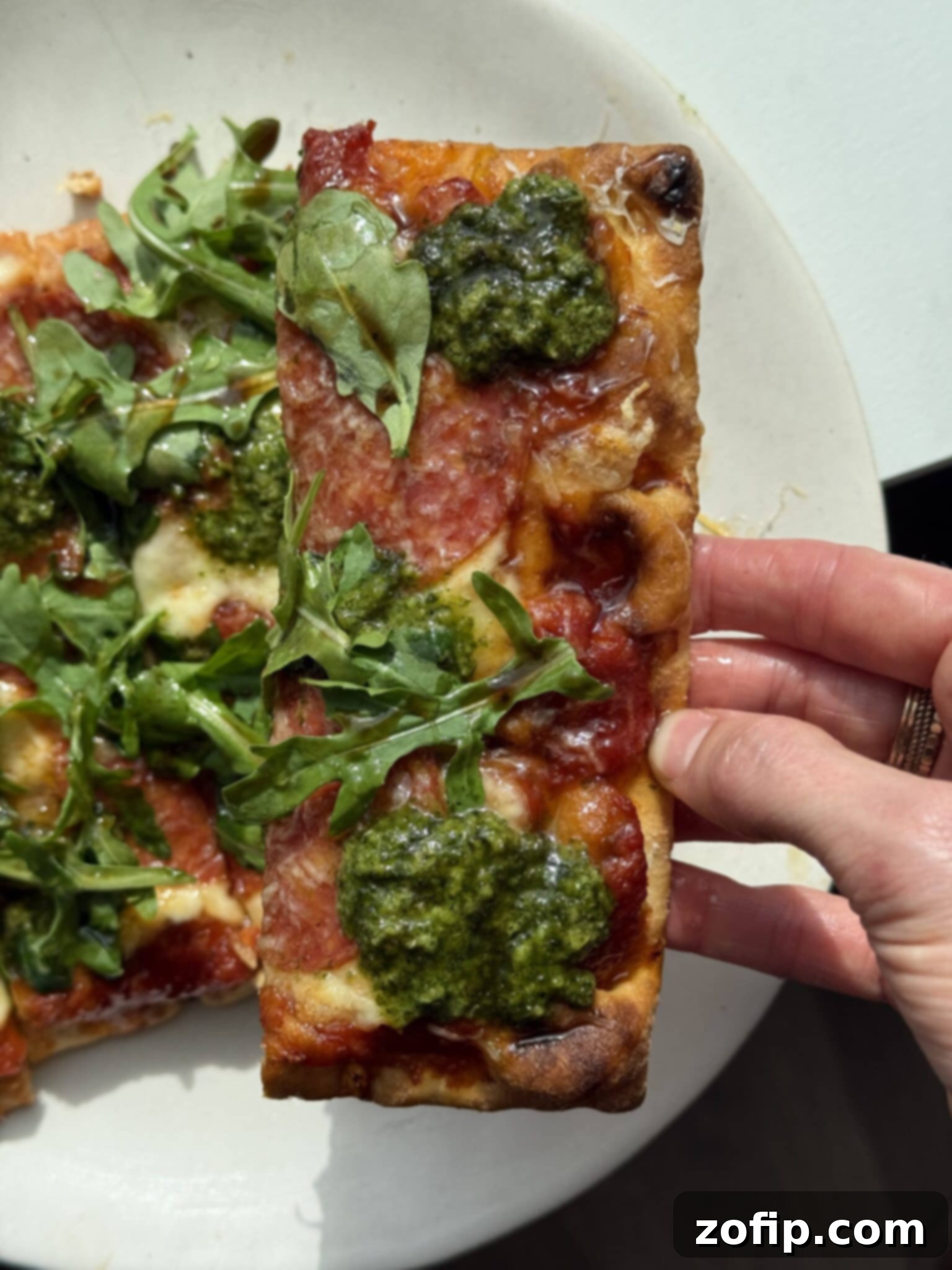 Homemade Trader Joe's Pizza made on naan bread, fresh out of the oven.
