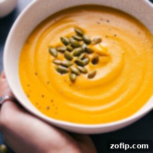 Delicious Sweet Potato Soup in a bowl