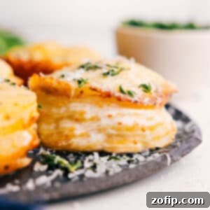 Delicious Potato Stacks freshly baked from the oven