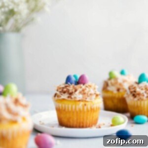 Colorful Easter Cupcake Delights 4 Bird's Nest Easter Cupcakes