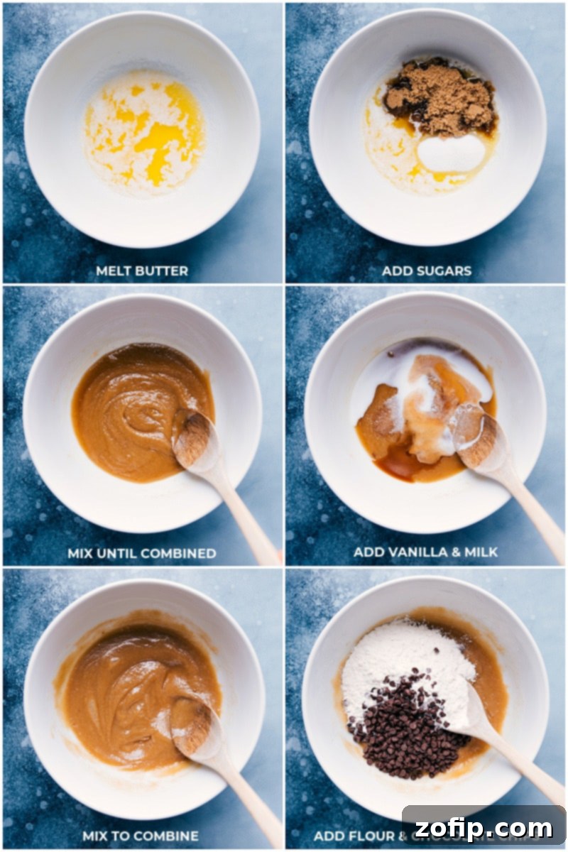 Process of making safe-to-eat edible cookie dough, an essential step for Cookie Dough Cups