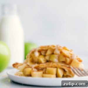 Delicious Apple Turnovers with a sweet glaze, ready to serve.