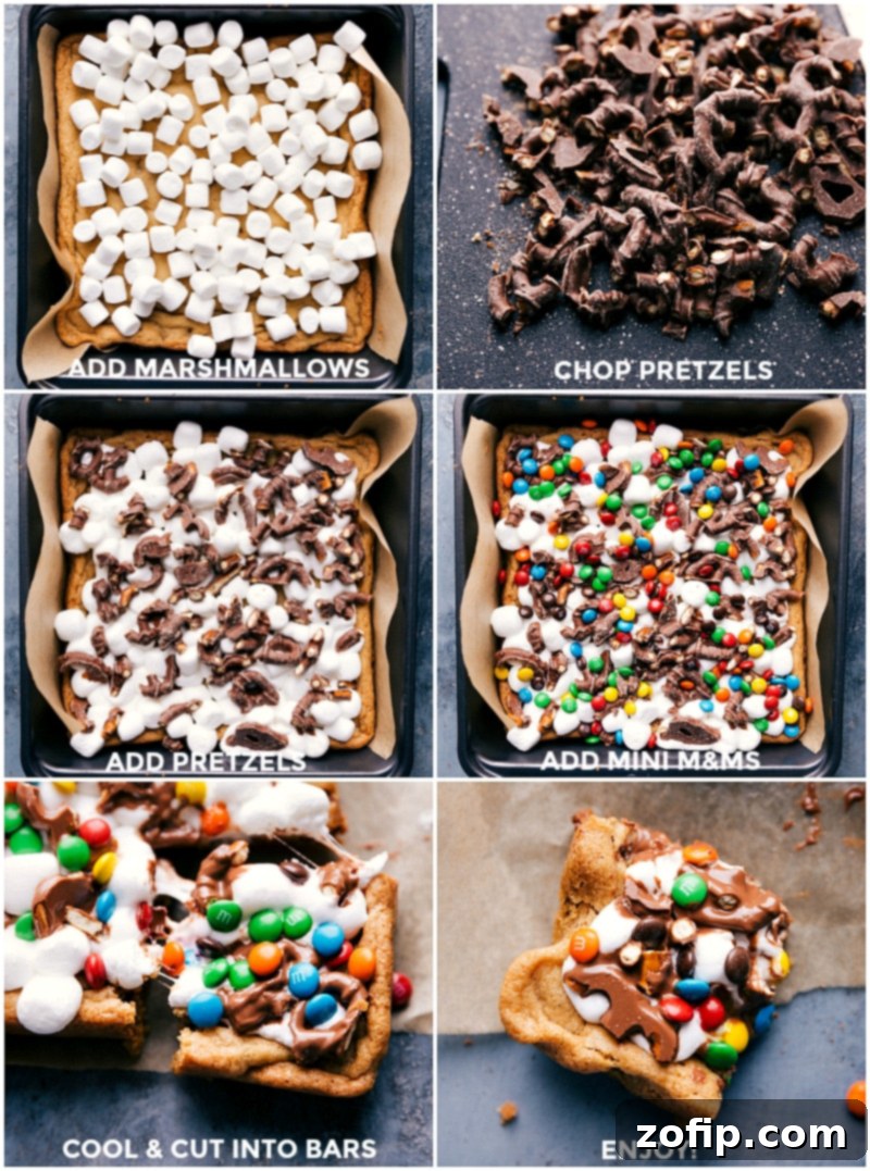 Decorating Funfetti Bars: Adding Colorful Toppings Adding colorful toppings to the dessert, creating a vibrant and playful treat.