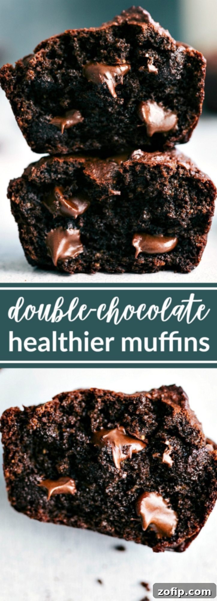 Skinny Chocolate Peanut Butter Muffins! SUPER healthy -- no flour, butter, or oil, and low sugar in these delicious treats! chelseasmessyapron.com