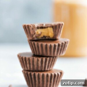 Finished Cookie Butter Cups, a perfect no-bake dessert.