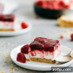 Delicious Raspberry Jello Dessert bars