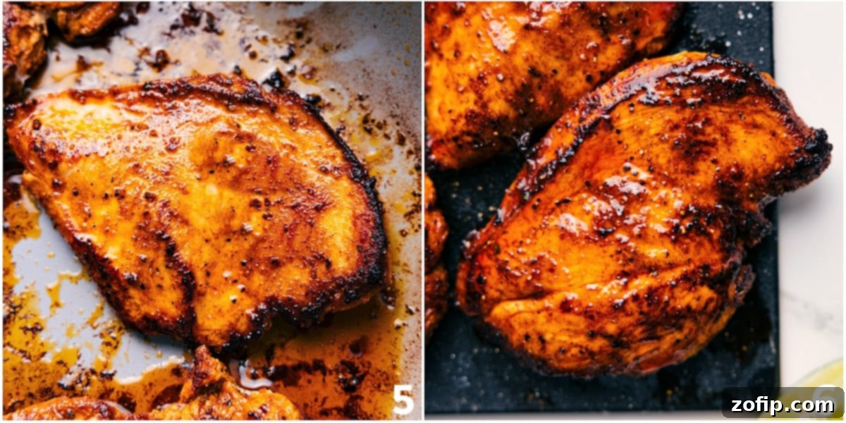 Perfectly cooked, succulent taco-seasoned chicken fresh off the skillet, ready to be served as a delicious dinner.